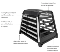 THULE® Allax XL Hundetransportbox, ca. B73/H70/T94-105 cm