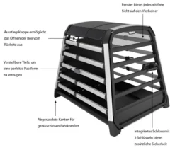 THULE® Allax XXL Compact Hundetransportbox, ca. B75/H78/T95-103 cm