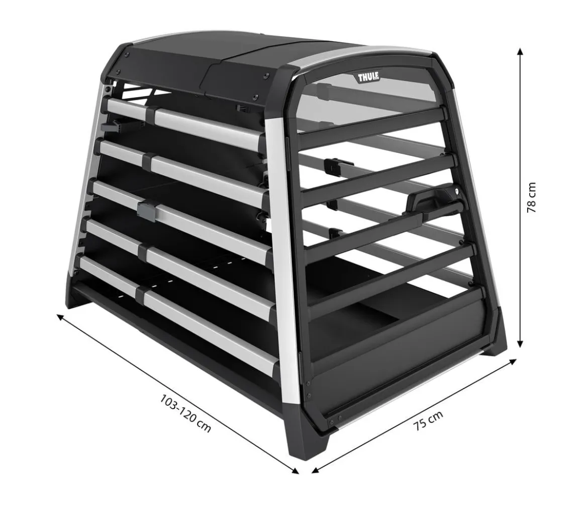 THULE® Allax XXL Hundetransportbox, ca. B75/H78/T103-120 cm