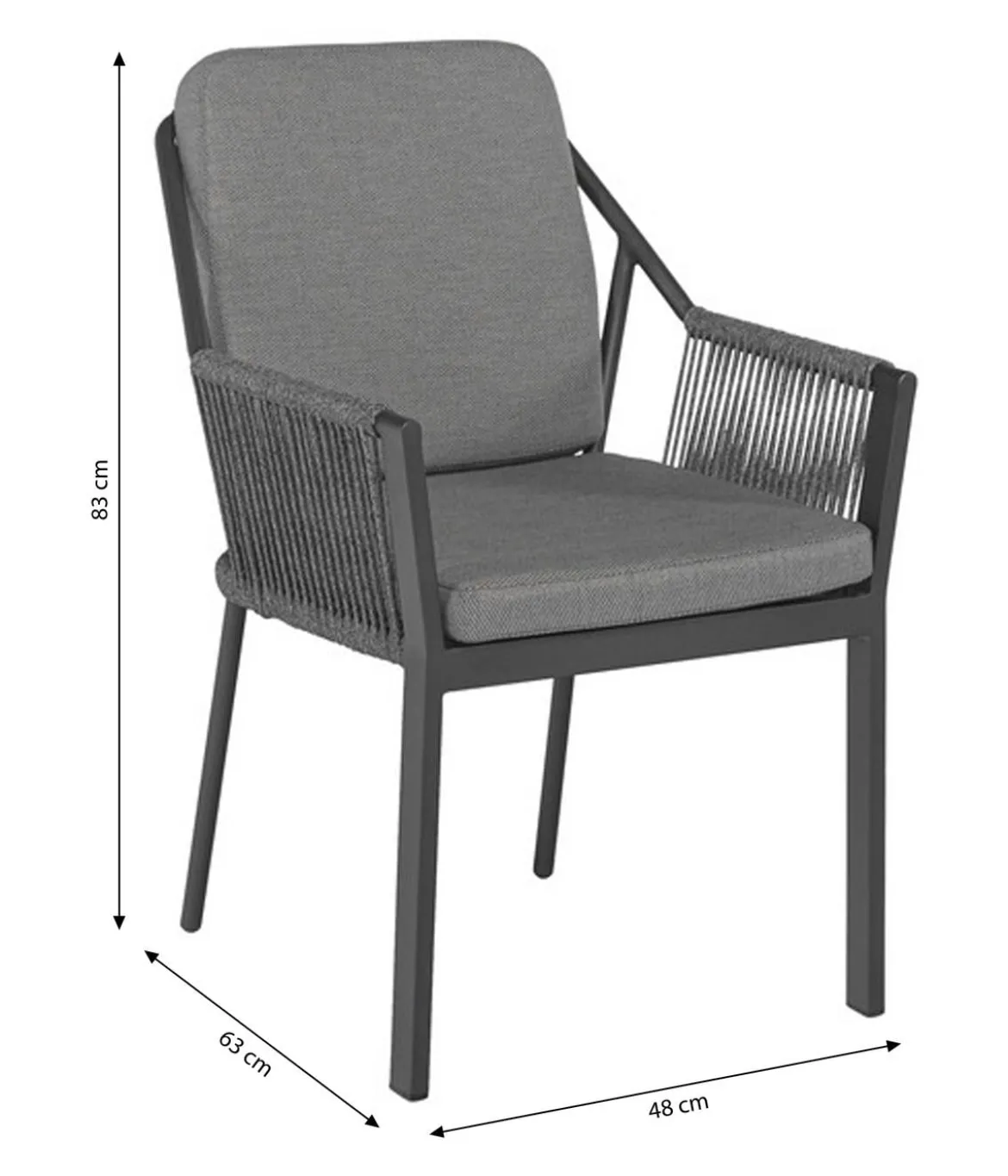 Tierra Outdoor Gartensessel Liv, ca. B48/H83/T63 cm
