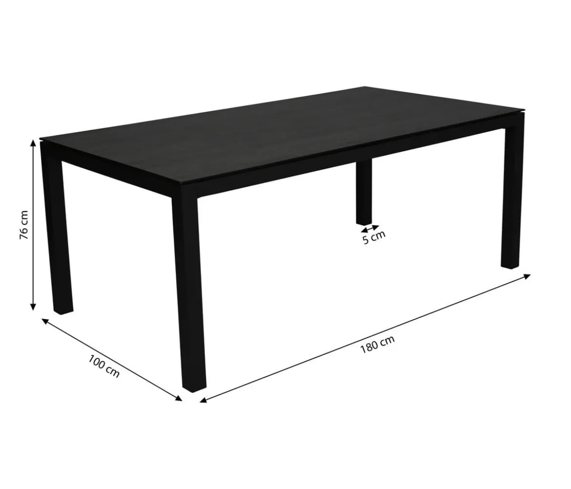 Tierra Outdoor Gartentisch Briga, ca. B180/H76/T100 cm
