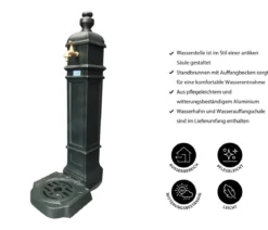 Tomco Aluminium-Standbrunnen Belvedere, ca. H100 cm