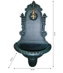 Tomco Aluminium-Wandbrunnen Triumph, ca. H72 cm