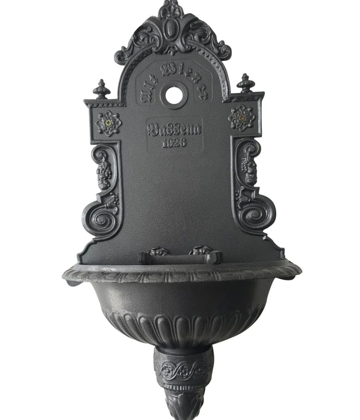 Tomco Aluminium-Wandbrunnen Wiener Bassena, ohne Hahn, ca. 87 cm