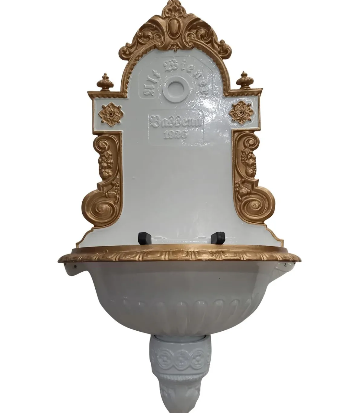 Tomco Aluminium-Wandbrunnen Wiener Bassena, ohne Hahn, ca. 87 cm