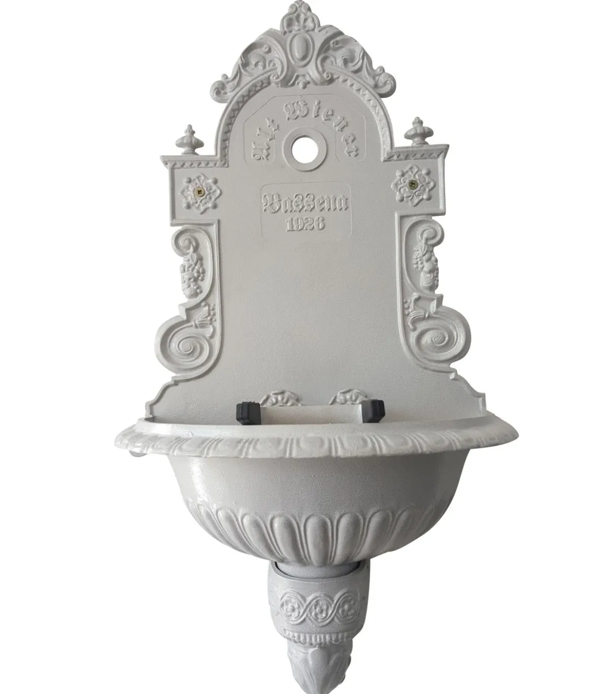 Tomco Aluminium-Wandbrunnen Wiener Bassena, ohne Hahn, ca. 87 cm