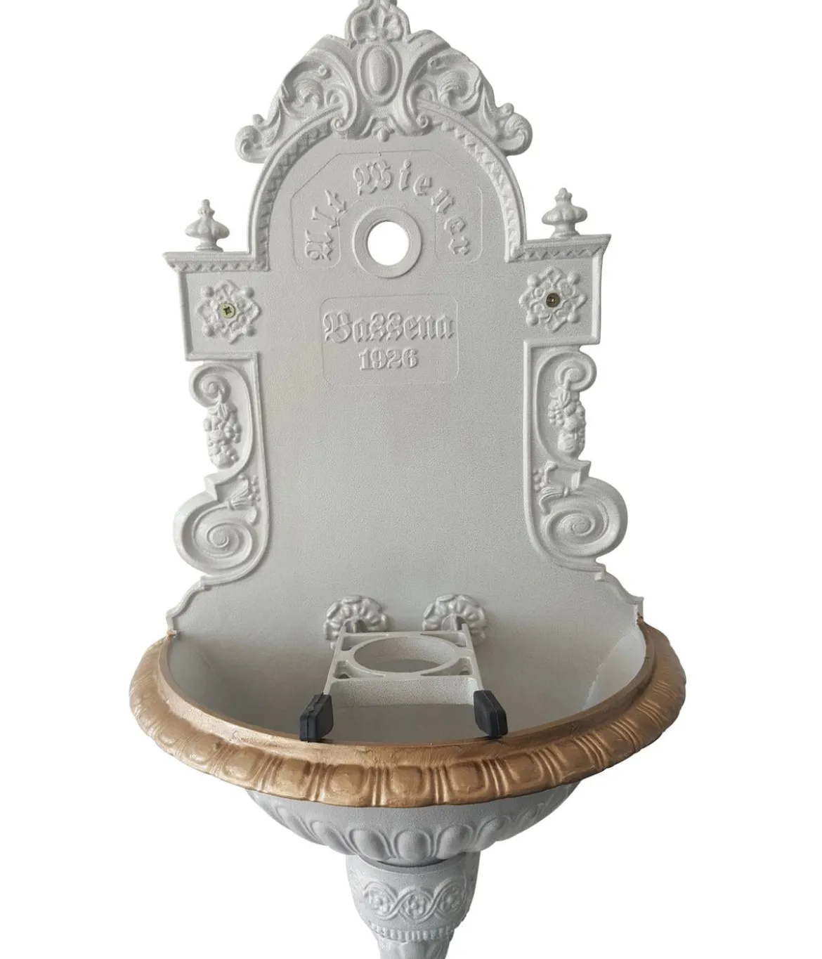 Tomco Aluminium-Wandbrunnen Wiener Bassena, ohne Hahn, ca. 87 cm