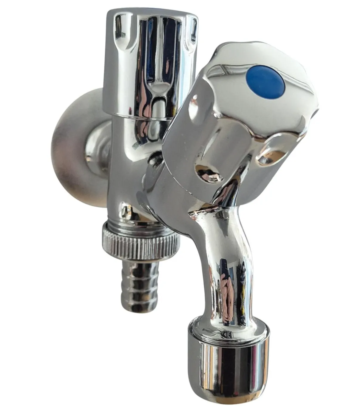 Tomco Chrom-Wasserhahn, mit 2 seperaten Absperrmöglichkeiten 1/2