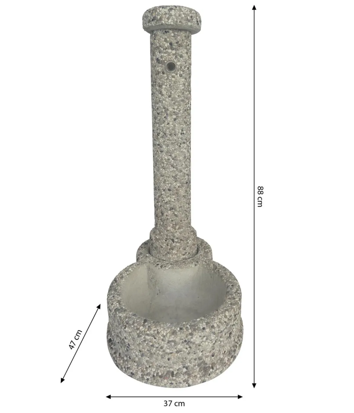 Tomco Stein-Gartenbrunnen Siena, ca. H88 cm