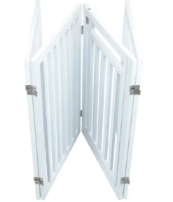 Trixie Absperrgitter mit Tür, 4-teilig, ca. B60-160/H81 cm