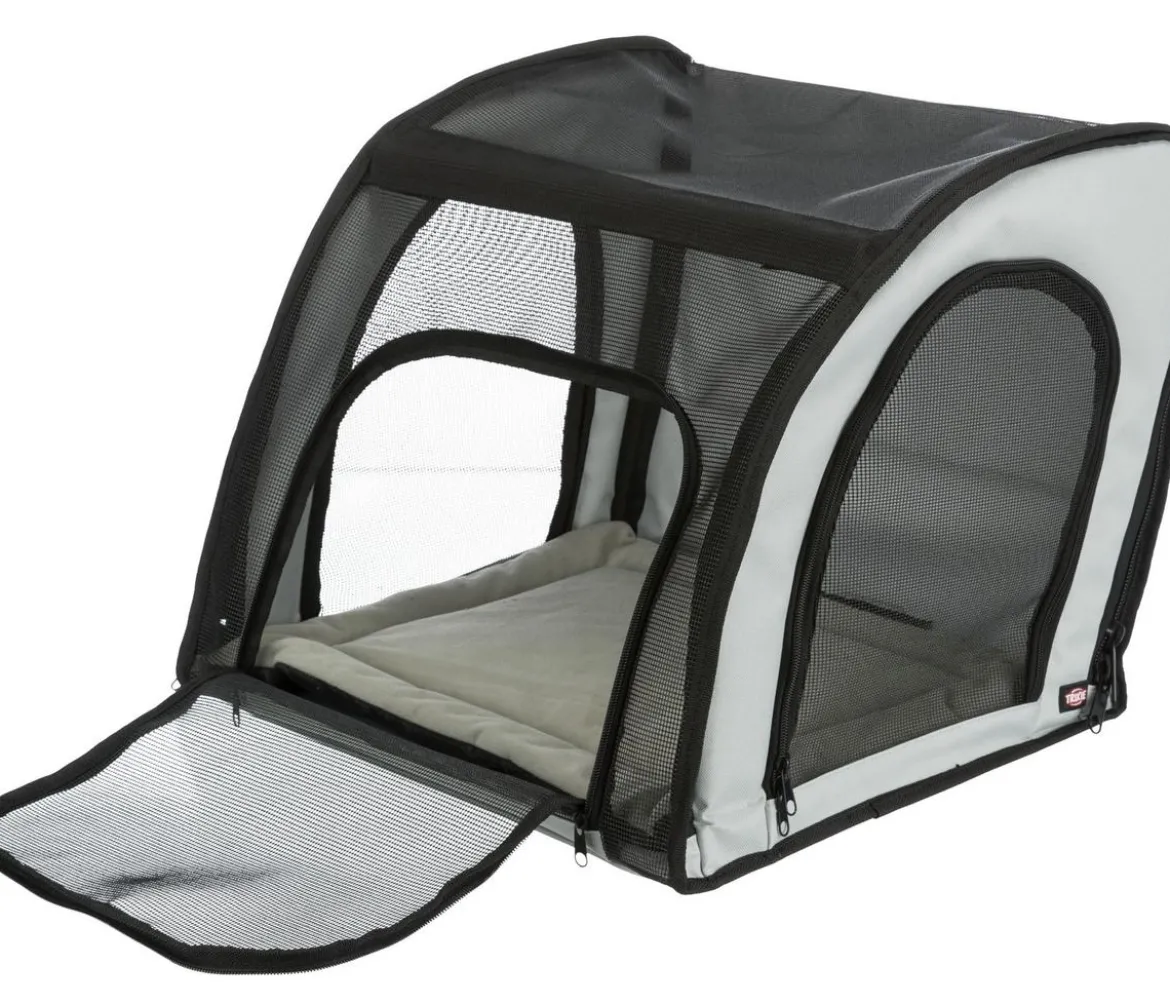 Trixie Autositz, grau/schwarz, ca. B44/H37/T40 cm
