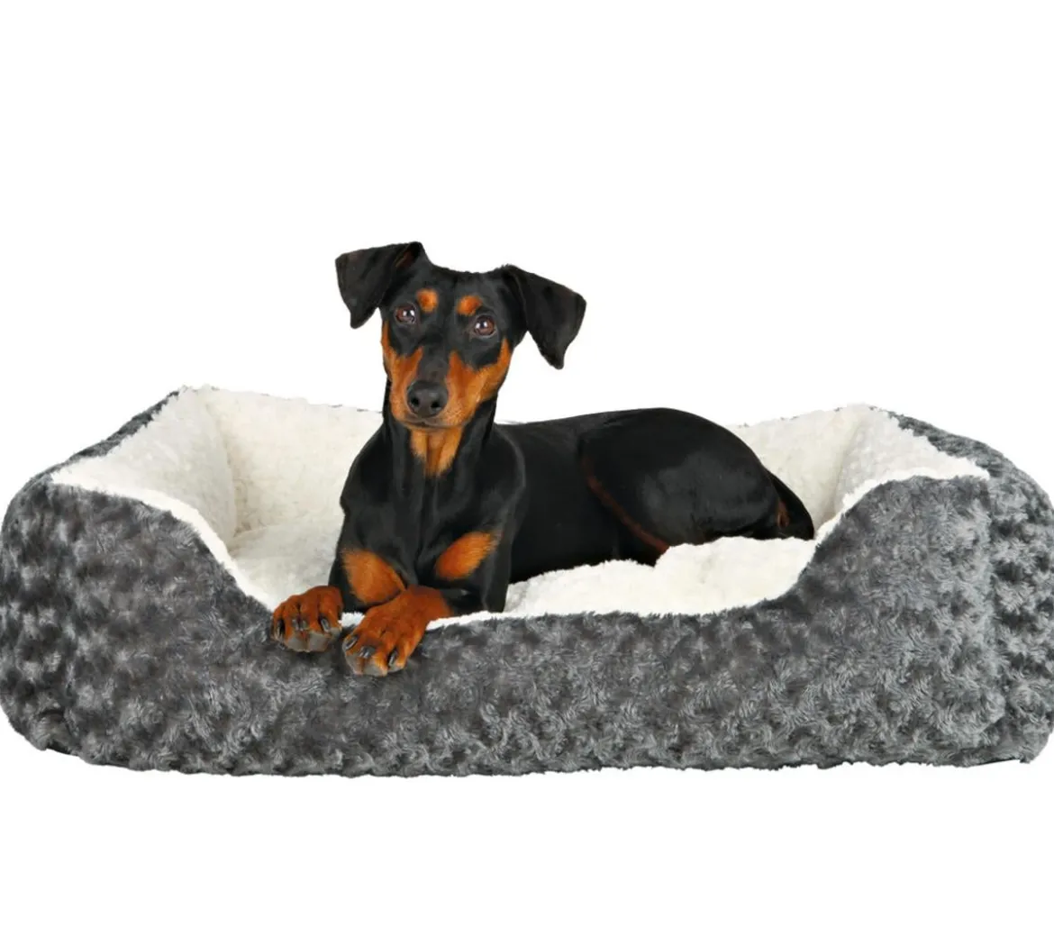 Trixie Hundebett Kaline, rechteckig grau/creme