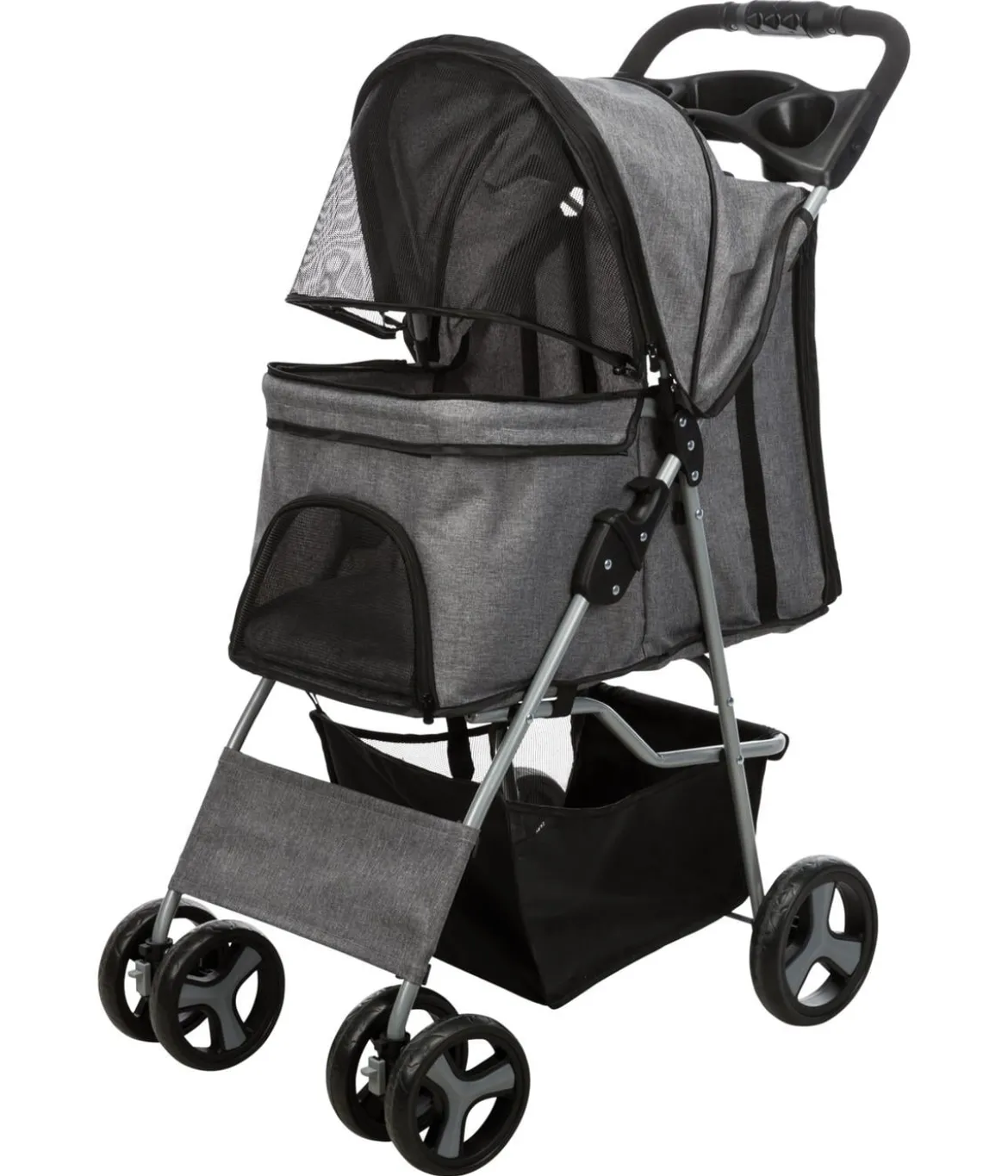 Trixie Hunde-Buggy, grau