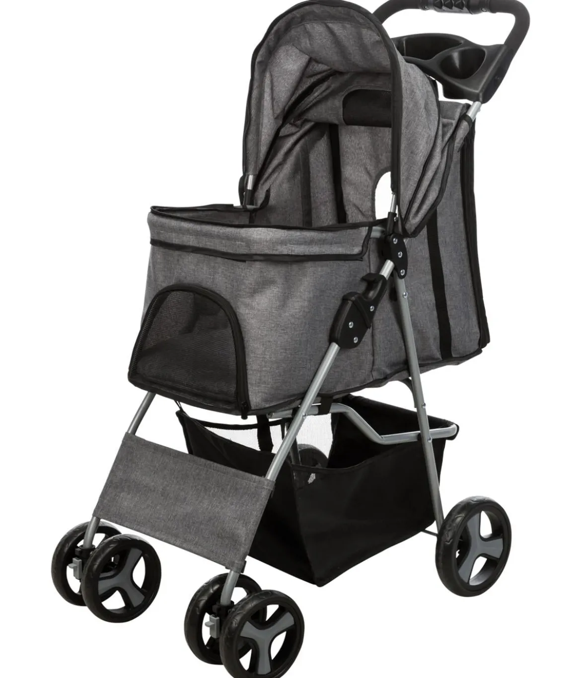 Trixie Hunde-Buggy, grau