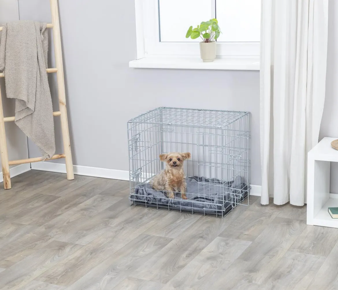 Trixie Hundekäfig mit 2 Türen, schwarz