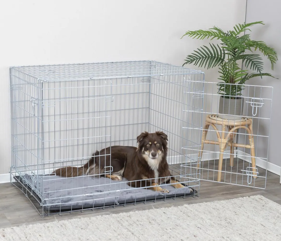 Trixie Hundekäfig mit 2 Türen, schwarz