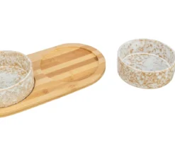 Trixie Hundenapf-Set, Keramik/Bambus