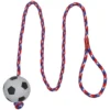 Trixie Hundespielzeug Moosgummifußball am Seil, ca. Ø6 cm