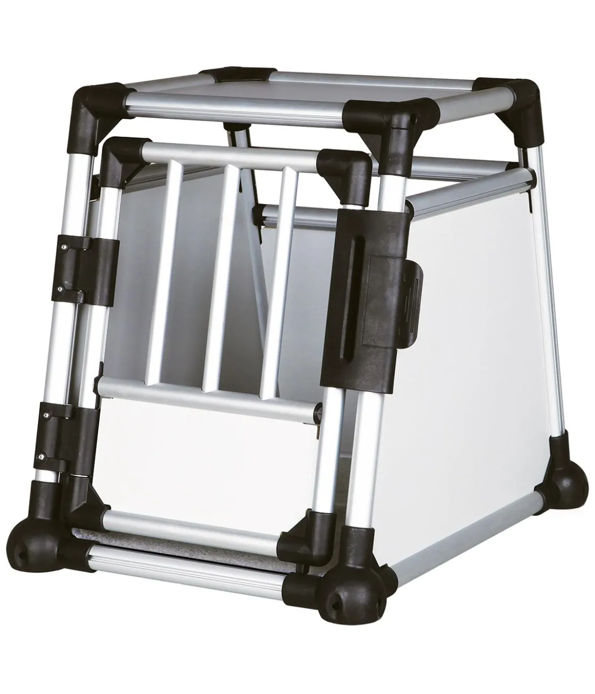 Trixie Hundetransportbox Aluminium, hellgrau/silber