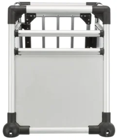 Trixie Hundetransportbox Aluminium, hellgrau/silber