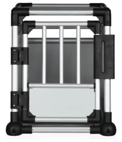 Trixie Hundetransportbox Aluminium, hellgrau/silber