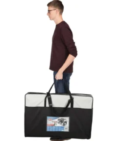 Trixie Hundetransportbox Vario Double, schwarz/grau, ca. B91/H61/T60 cm