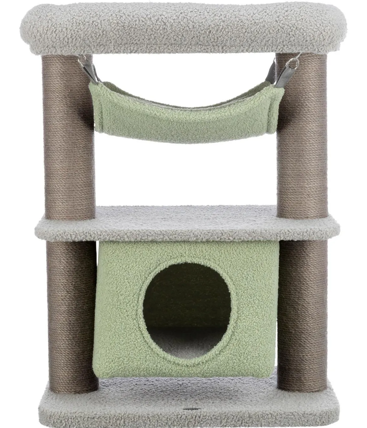 Trixie Junior Kratzbaum Lunito, grau/mint, ca. B52/H71/T34 cm