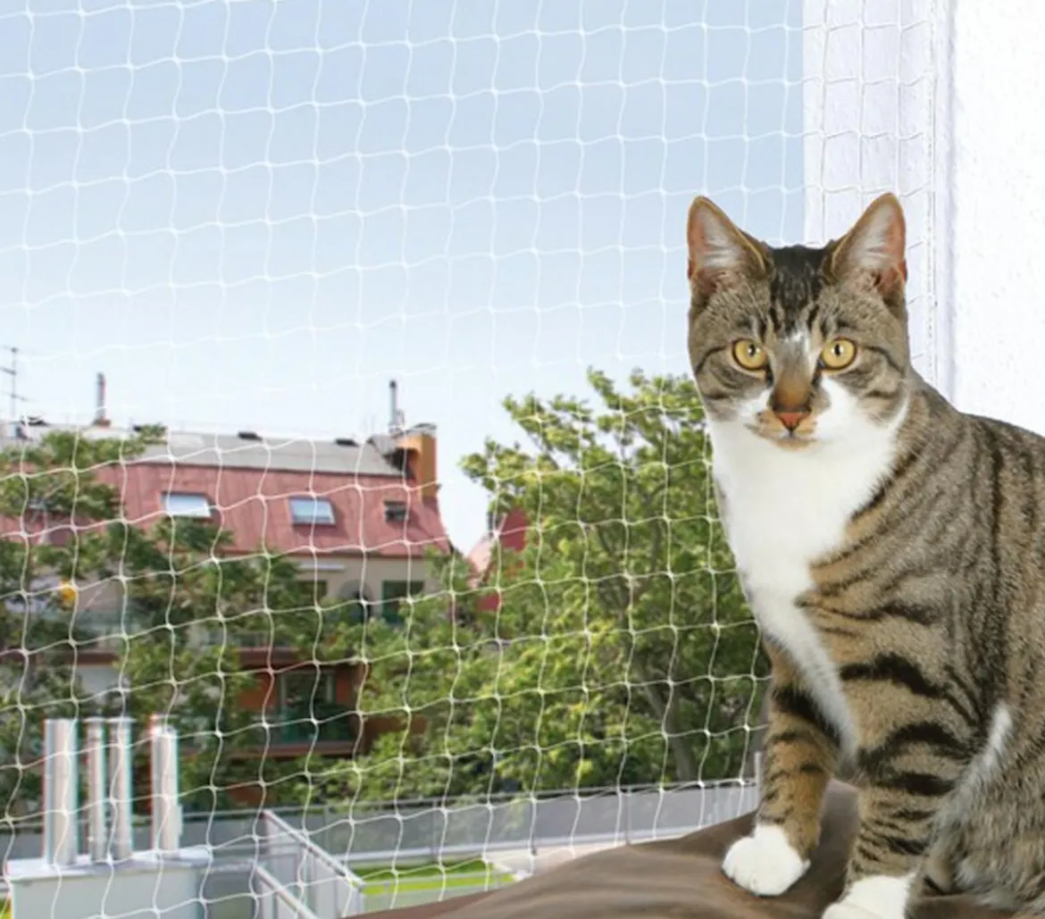 Trixie Katzenzubehör Schutznetz, transparent