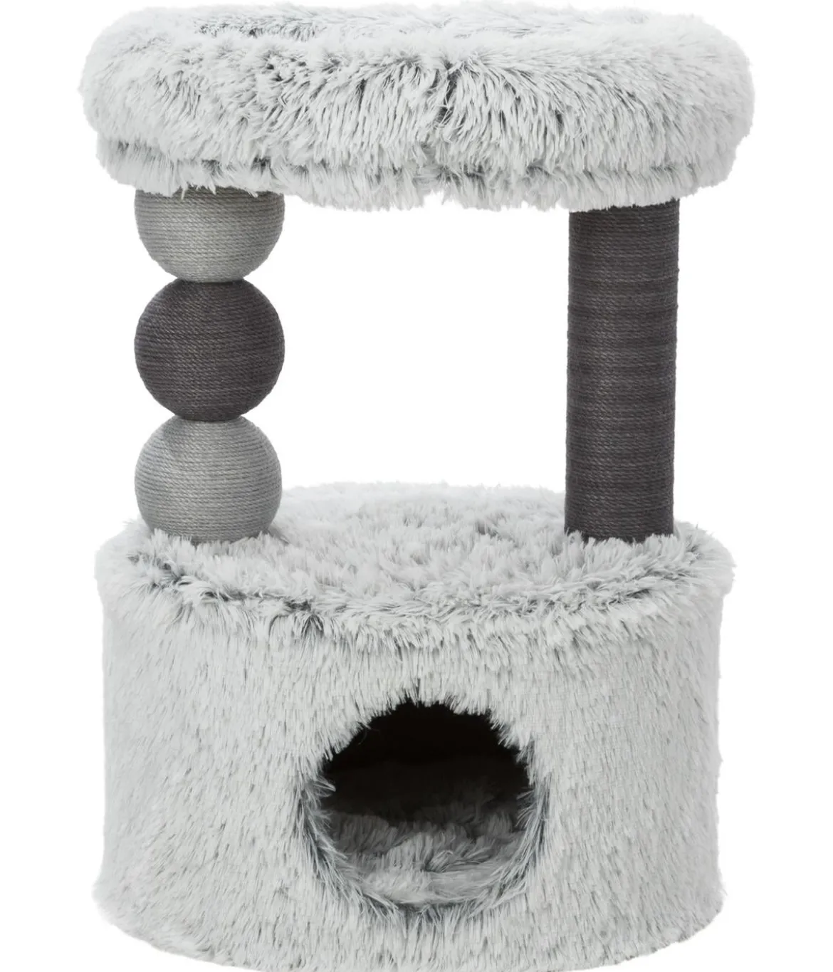 Trixie Kratzbaum Harvey, weiß/schwarz, ca. B54/H73/T40 cm