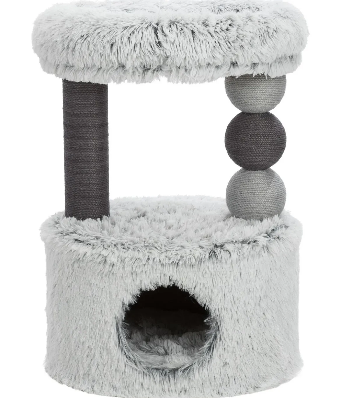 Trixie Kratzbaum Harvey, weiß/schwarz, ca. B54/H73/T40 cm