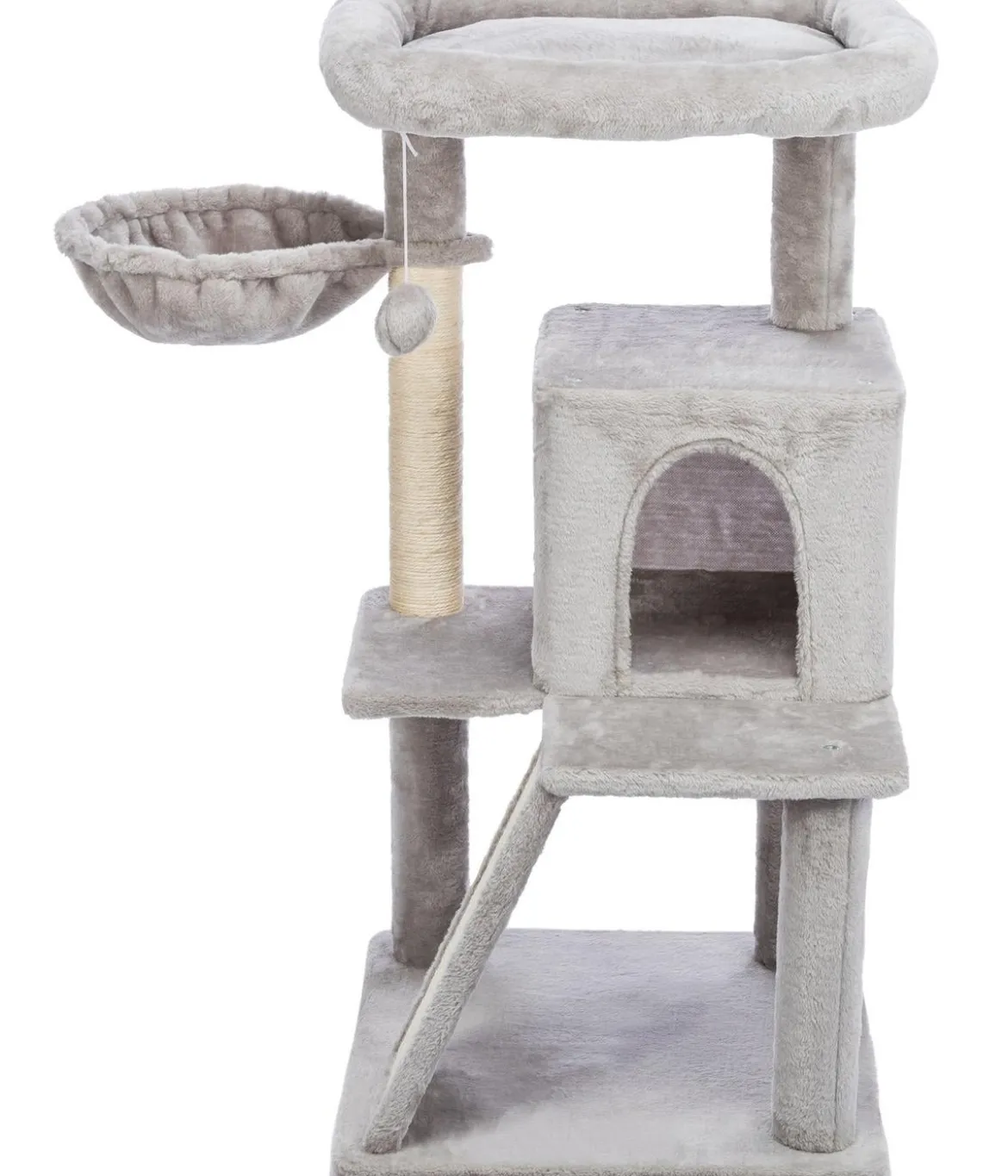 Trixie Kratzbaum Junior Pepito, grau, ca. B48/H98/T48 cm