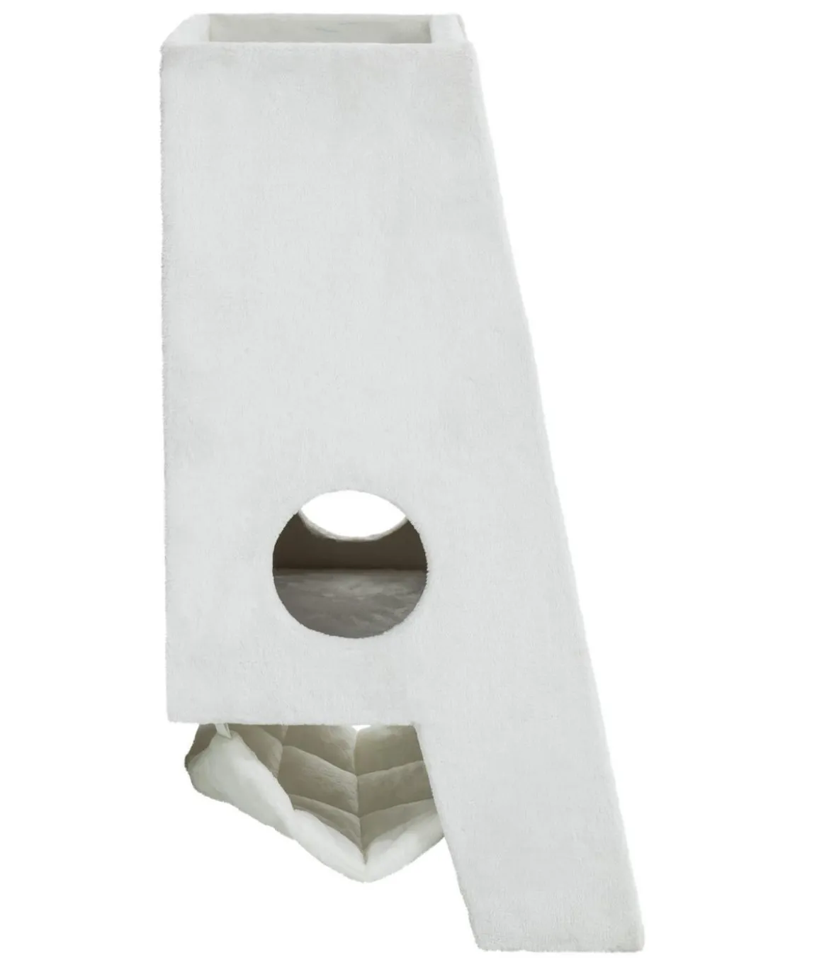 Trixie Kratzbaum mit Wandbefestigung, grau, ca. B59/H110/T49 cm