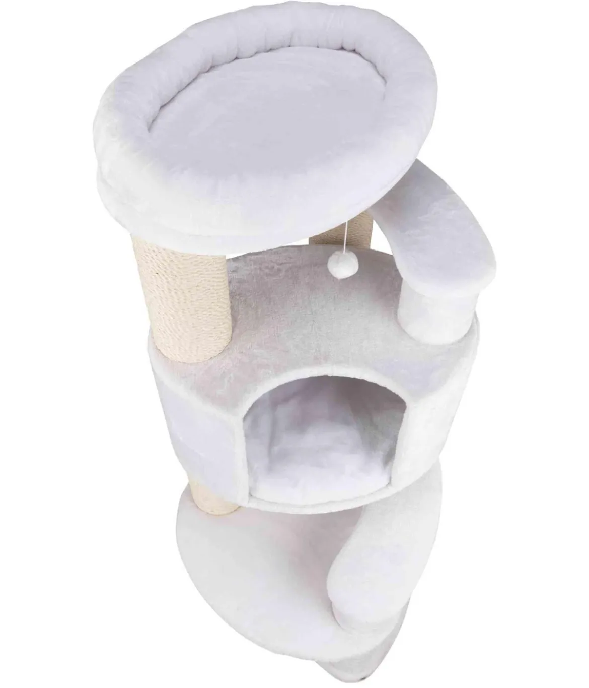 Trixie Kratzbaum XXL Zita, weiß, ca. B64/H147/T64 cm