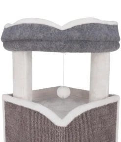 Trixie Kratzturm Cat Tower Arma, grau/weiß, ca. B38/H98/T38 cm