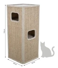 Trixie Kratzturm Juno, grau, ca. B45/H116/T45 cm
