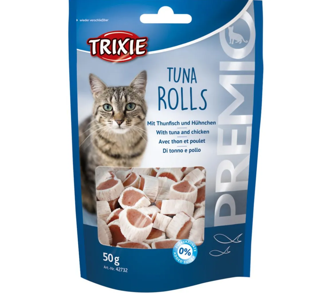 Trixie Premio Tuna Rolls Light, Katzensnack, 50 g