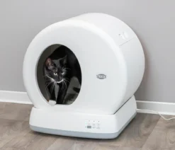 Trixie Selbstreinigende Katzentoilette, weiß, ca. B53/H55/T52 cm
