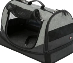 Trixie Transporttasche Holly, schwarz/grau, ca. B50/H30/T30 cm