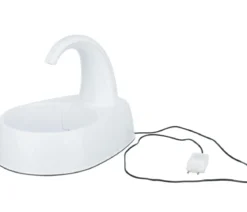 Trixie Trinkbrunnen Curved Stream, weiß, 2,5 l