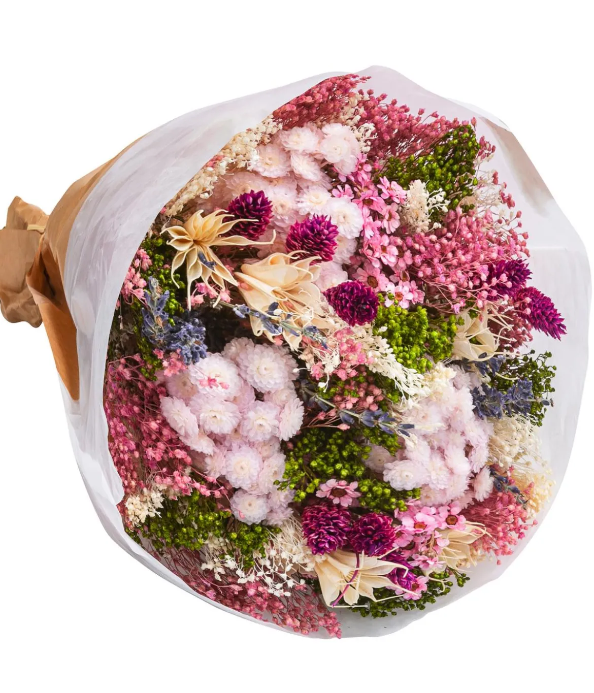 Trockenblumenbouquet Fantasy, lila