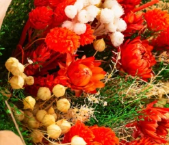 Trockenblumenbouquet Giardino, orange