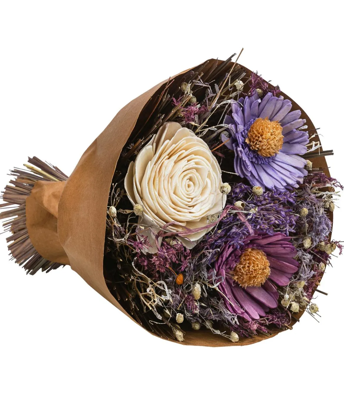 Trockenblumenbouquet Lila Autumn, natur/lila