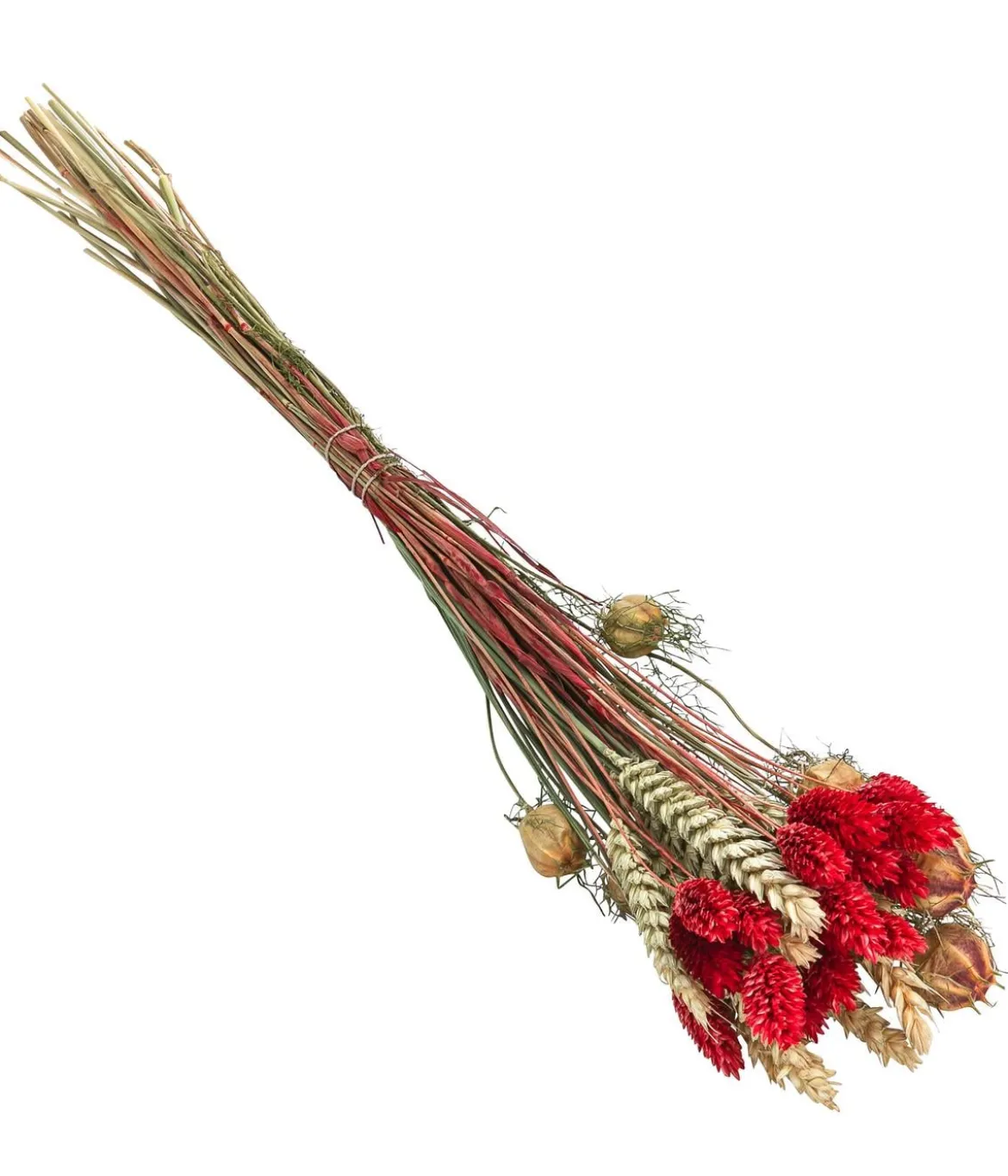Trockenblumenbouquet Luna, rot