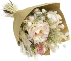 Trockenblumenbouquet Seidenglanz Peony