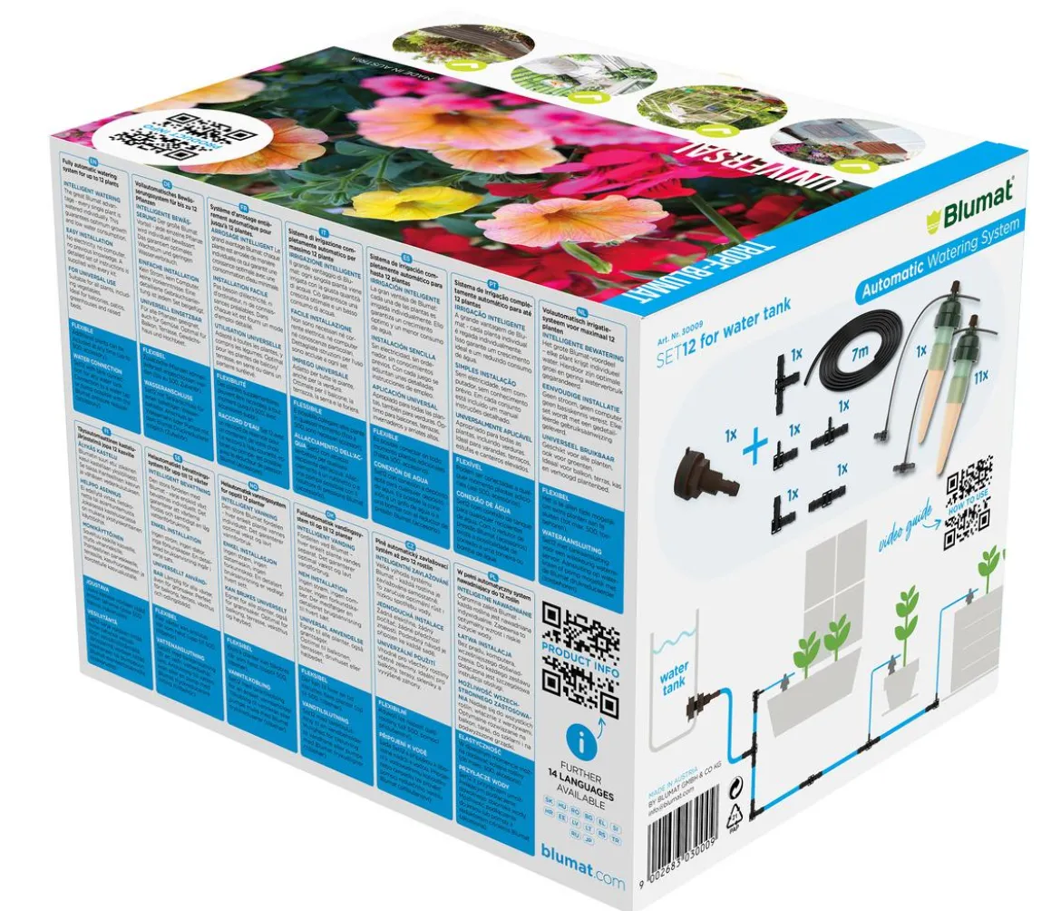 Tropf-Blumat Grund-Set zur Bewässerung von Balkonpflanzen, 3 m