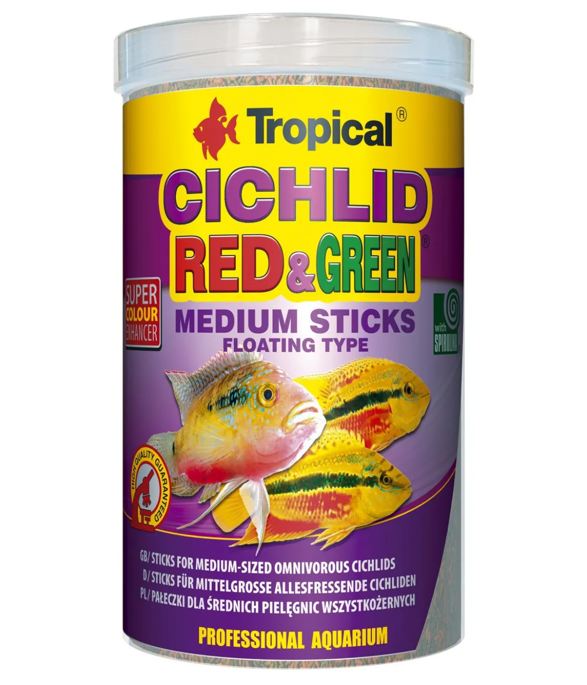 Tropical® Fischfutter Cichlid Red & Green Medium Sticks