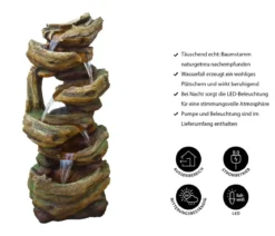 Ubbink Acqua Arte Polyresin-Gartenbrunnen Trabia, ca. H105 cm