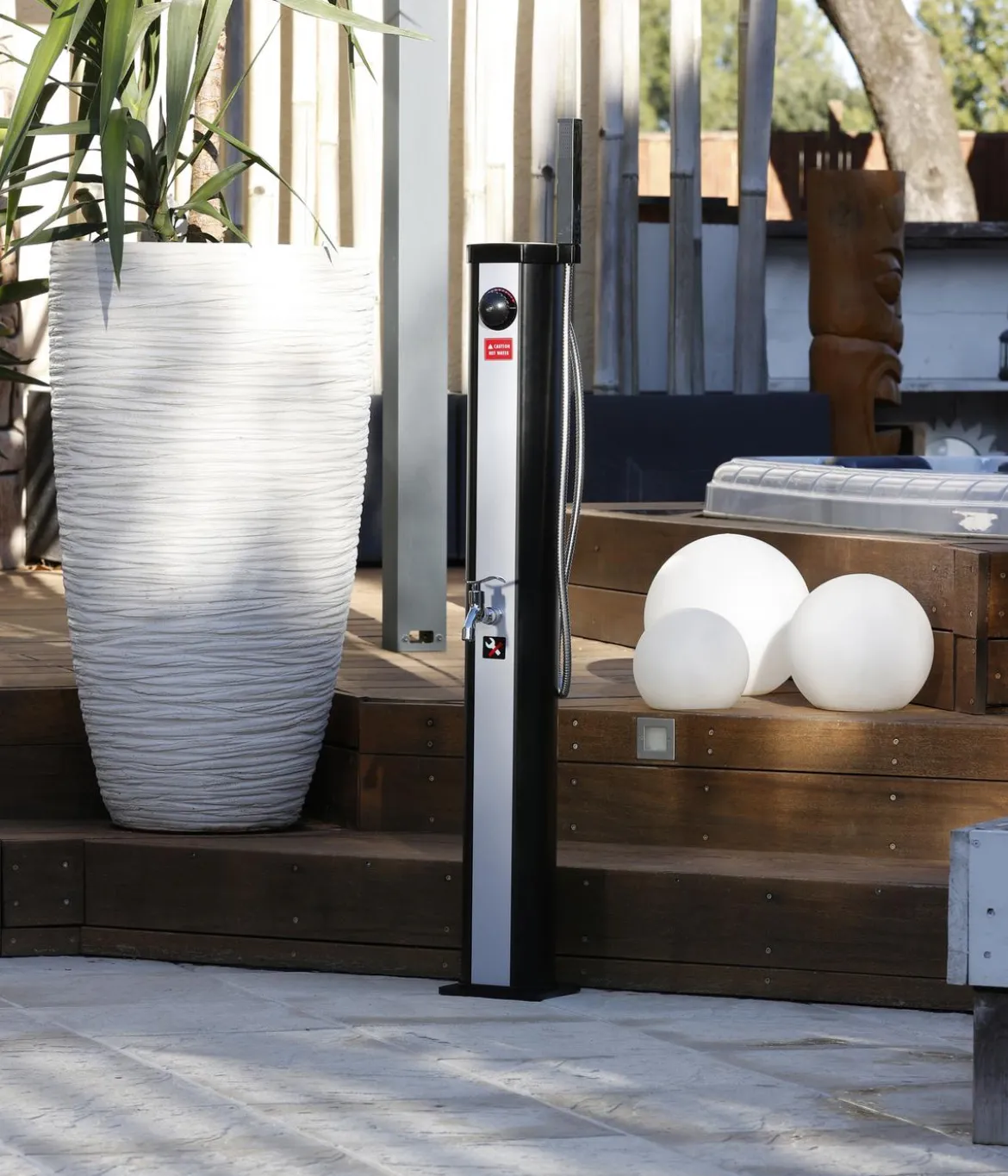 Ubbink Dusche Solaris Elite, ca. B16/H118/T16 cm
