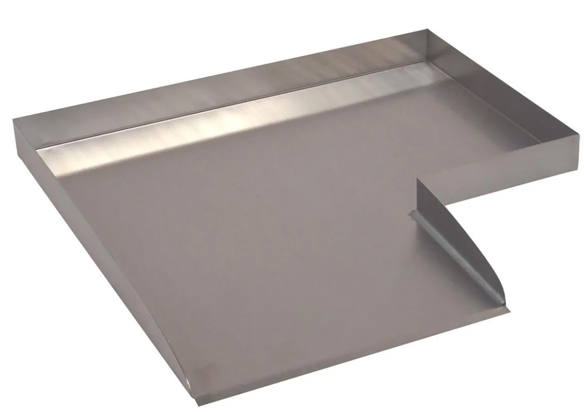 Ubbink Edelstahl-Bachlauf Wolga Ecke rechts, ca. B48/H4/T48 cm