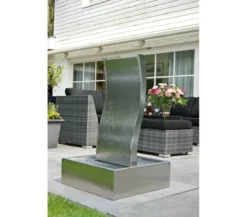 Ubbink Edelstahl-Gartenbrunnen Genova, ca. B60/H110/T60 cm